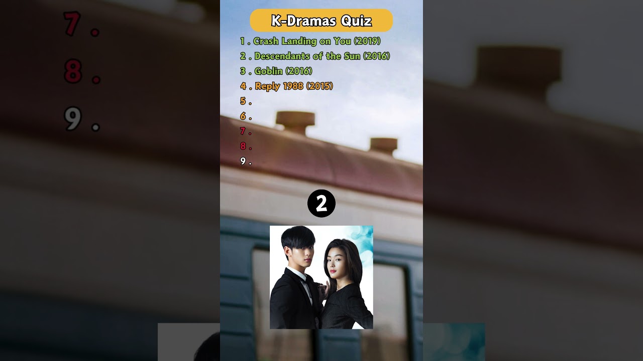 Can You Name These Popular Korean K-Dramas? π¬ Test Your K-Drama Knowledge!