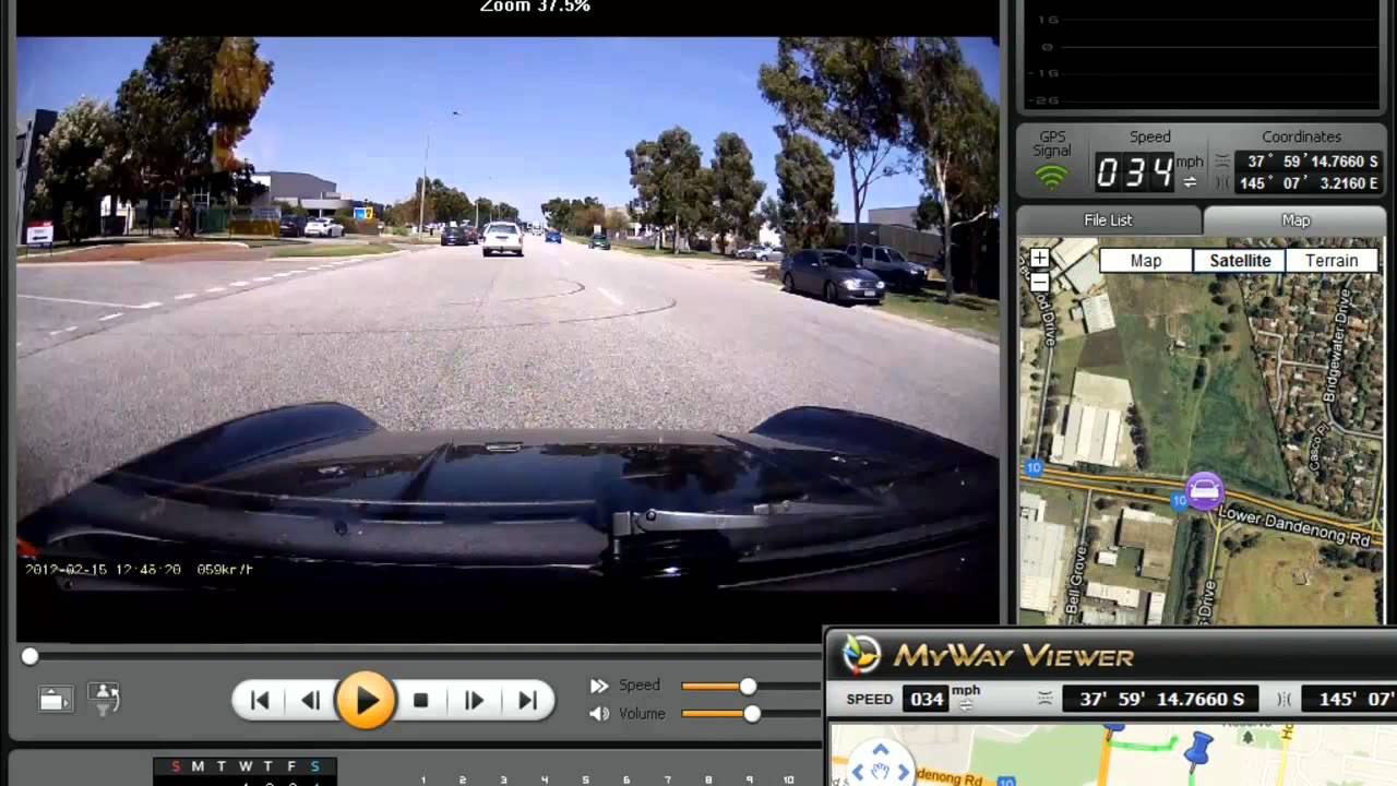 Blackvue DR400G HD Software Demo in HD from RaceRecall.com
