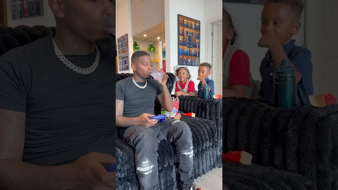 Londyn & Mj Surprise Dad with Toilet Water 🚽