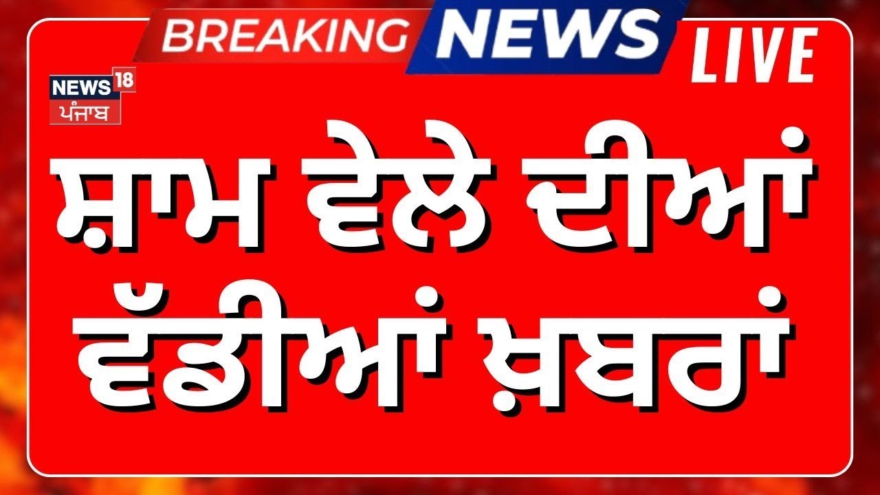 Latest News Live | ਸ਼ਾਮ ਵੇਲੇ ਦੀਆਂ ਵੱਡੀਆਂ ਖ਼ਬਰਾਂ |Today Punjabi News| Majithia | Tarn Taran Firing