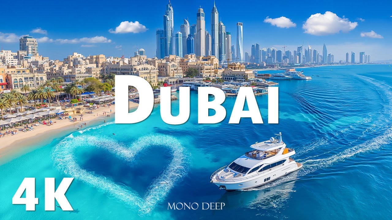 Dubai 4K Aerial Views of Skyscrapers & Desert 🌆