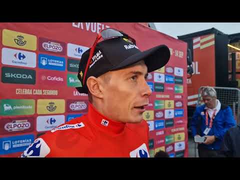 LA VUELTA 2025 - Jonas Vingegaard interview after stage 2 - english and danish