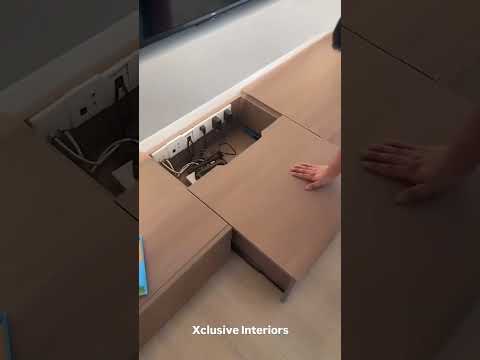 Smart way to hide TV unit sockets 😍