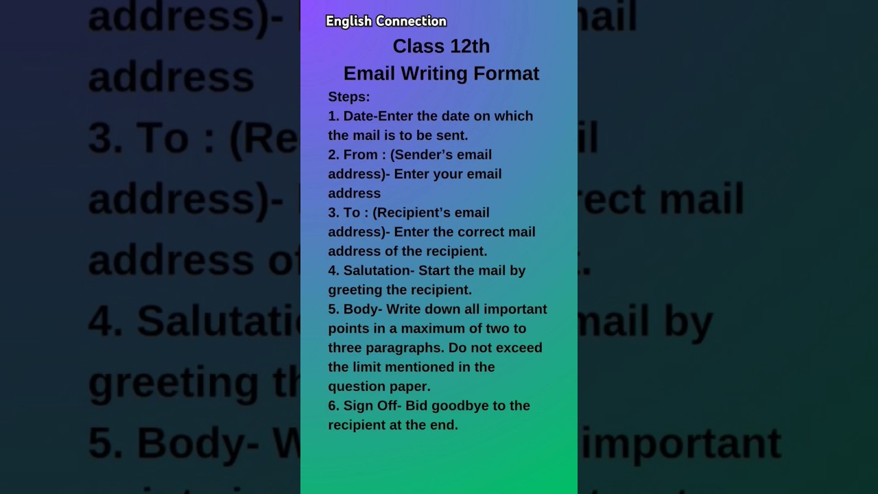 Mastering Email Writing for Class 12 Board Exams ✉️