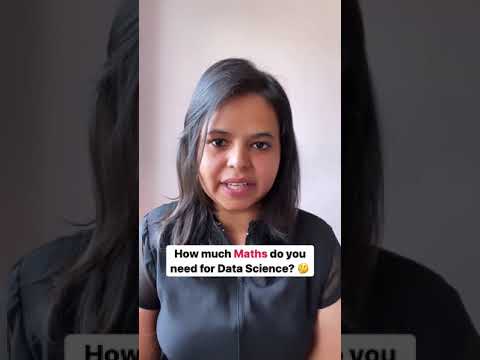 How much Maths is required for Data Science? #Shorts