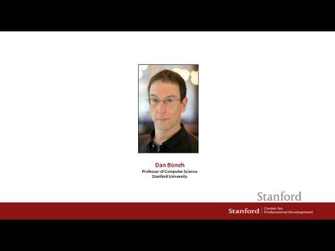 Stanford Webinar -  Latest Developments in Cryptography with Dan Boneh