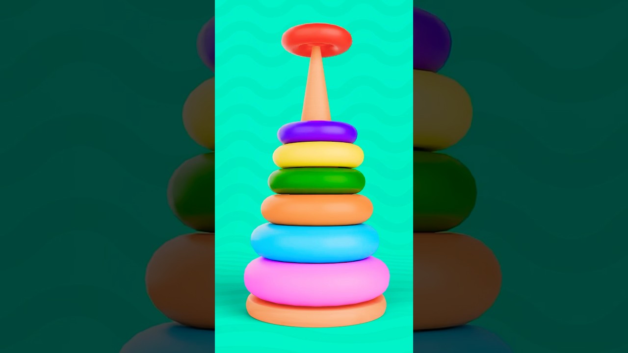 Stacking Rainbow Rings: Learn Colors with Baby JJ!