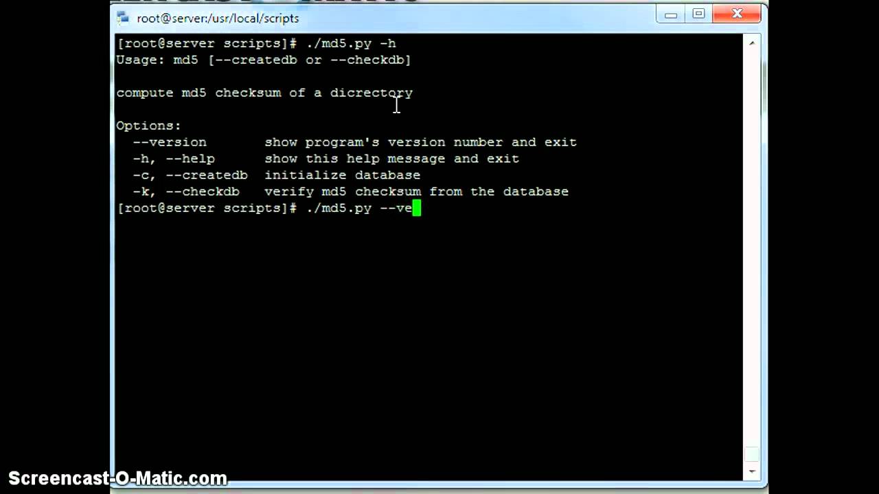 md5 Python Script for MD5 Hashing