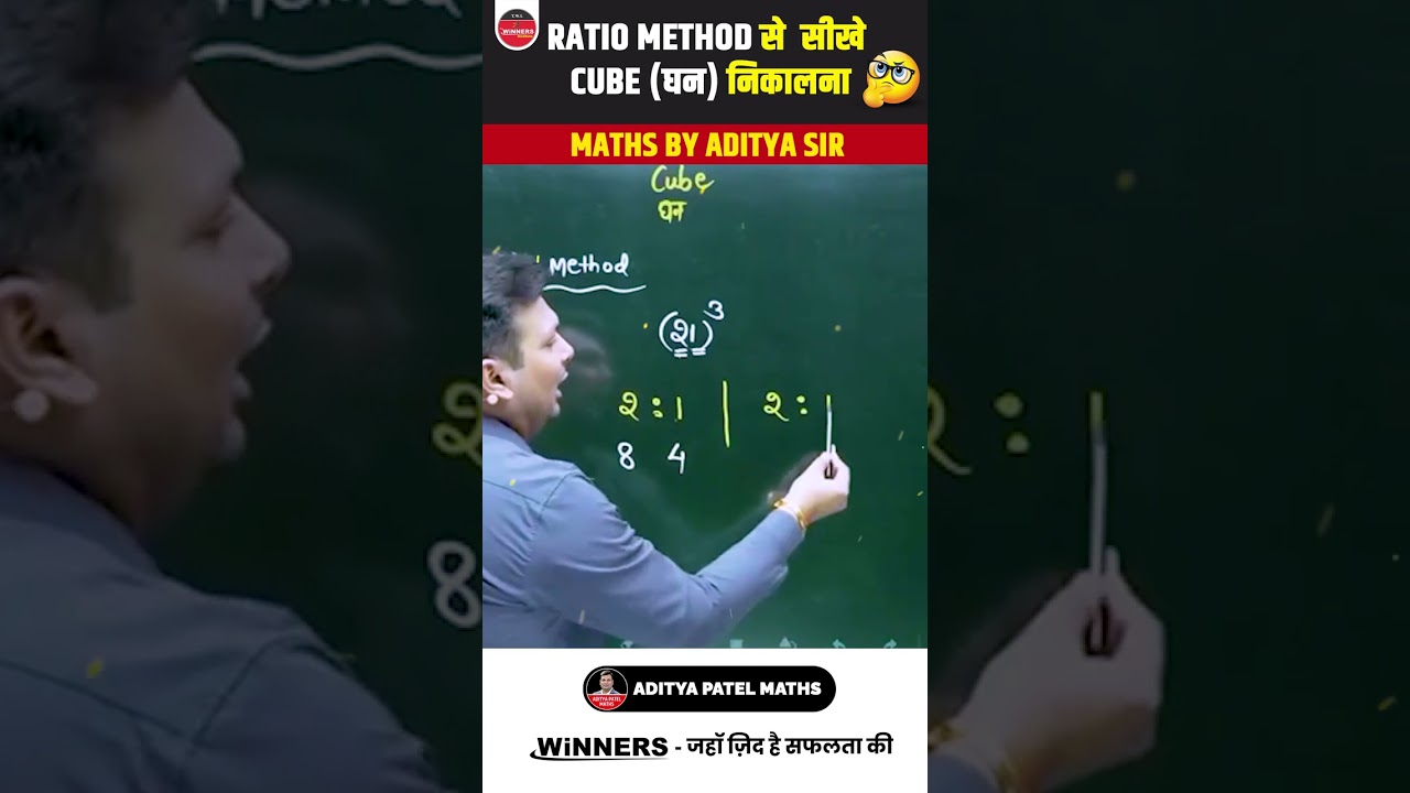 घन (Cube) निकालने का आसान और तेज़ तरीका 🔢 | Math Tricks by Aditya Sir