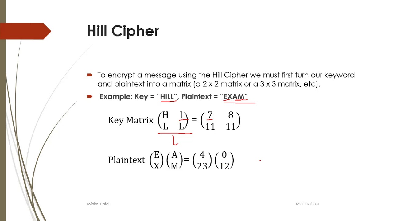 Mastering the Hill Cipher: Key Substitution Techniques Explained 🔐
