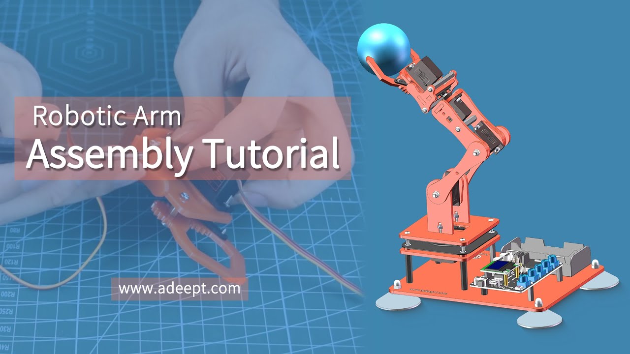 Adeept 5-DOF Robotic Arm Assembly Tutorial | Step-by-Step Guide | ADA031 Tutorial