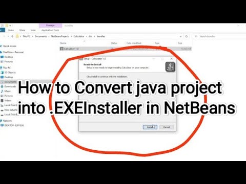 How to convert java Project into .EXEInstaller in NetBeans
