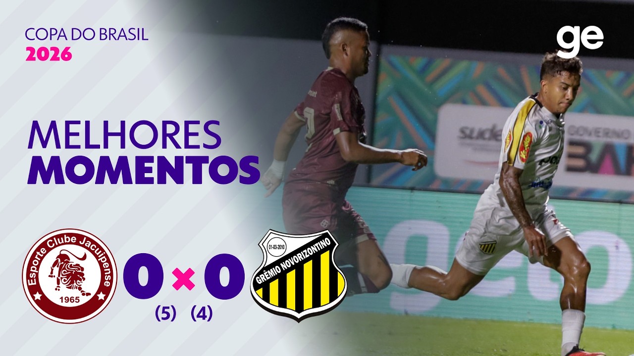 JACUIPENSE-BA 0 (5) X (4) 0 NOVORIZONTINO | MELHORES MOMENTOS | COPA DO BRASIL 2026 | sportv
