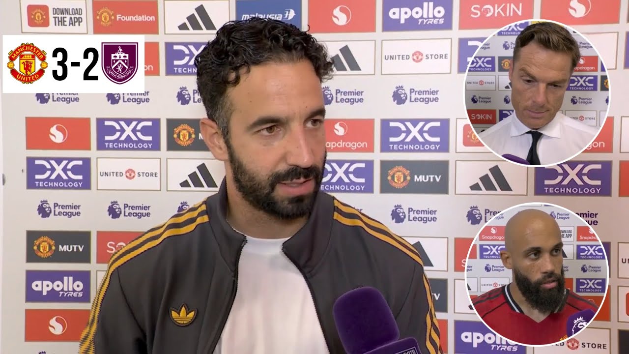 Ruben Amorim's Reaction After Manchester United's Thrilling 3-2 Win Over Burnley ⚽