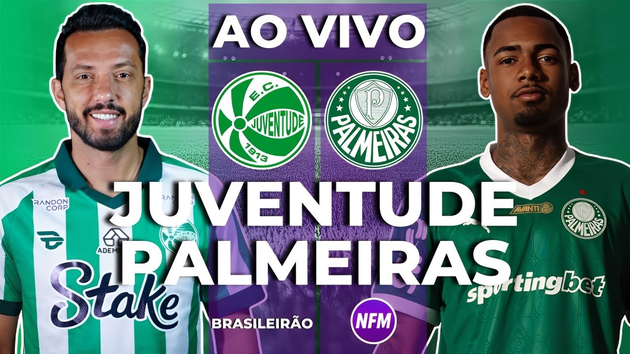 Assista ao Vivo: Palmeiras x Juventude – Transmissão Exclusiva do Brasileirão ⚽