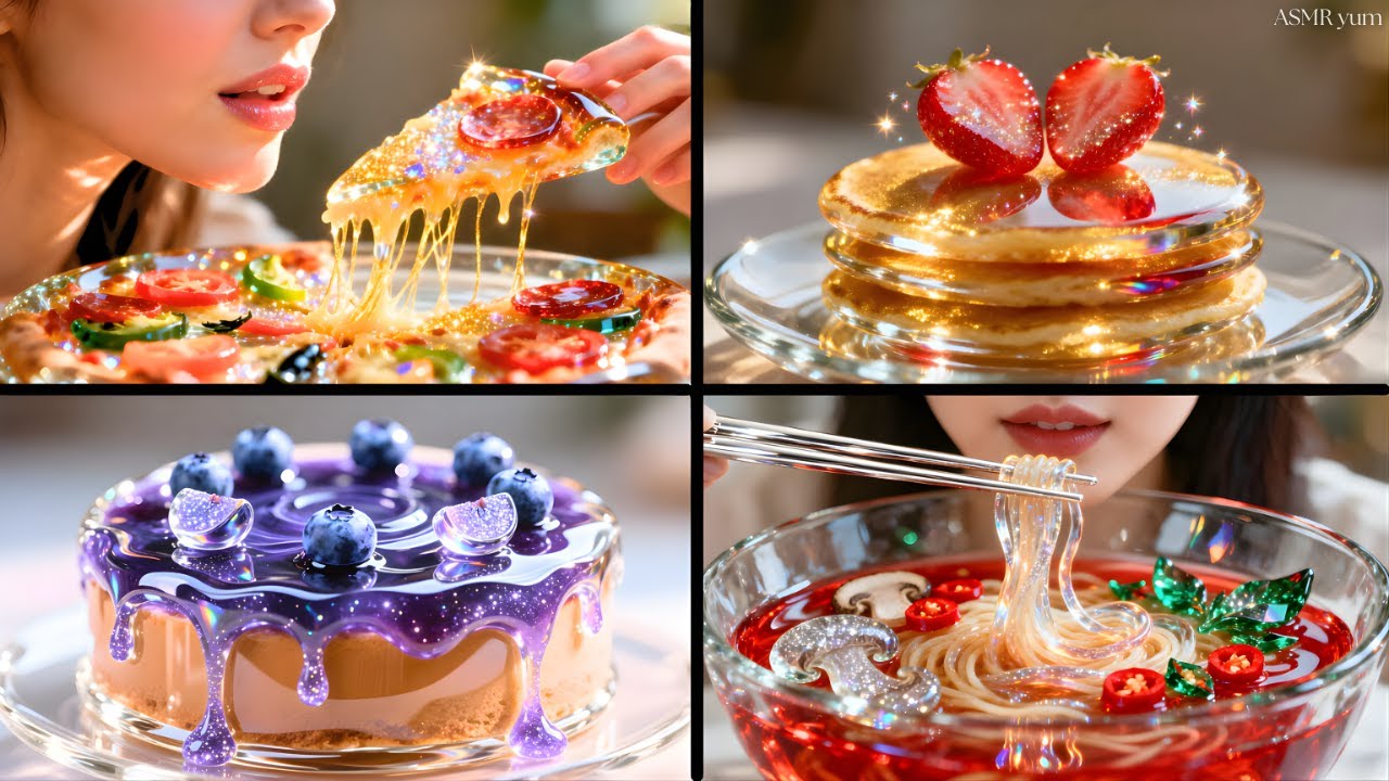 The Most Unreal Glass Food Compilation Ever - Satisfying ASMR😳
