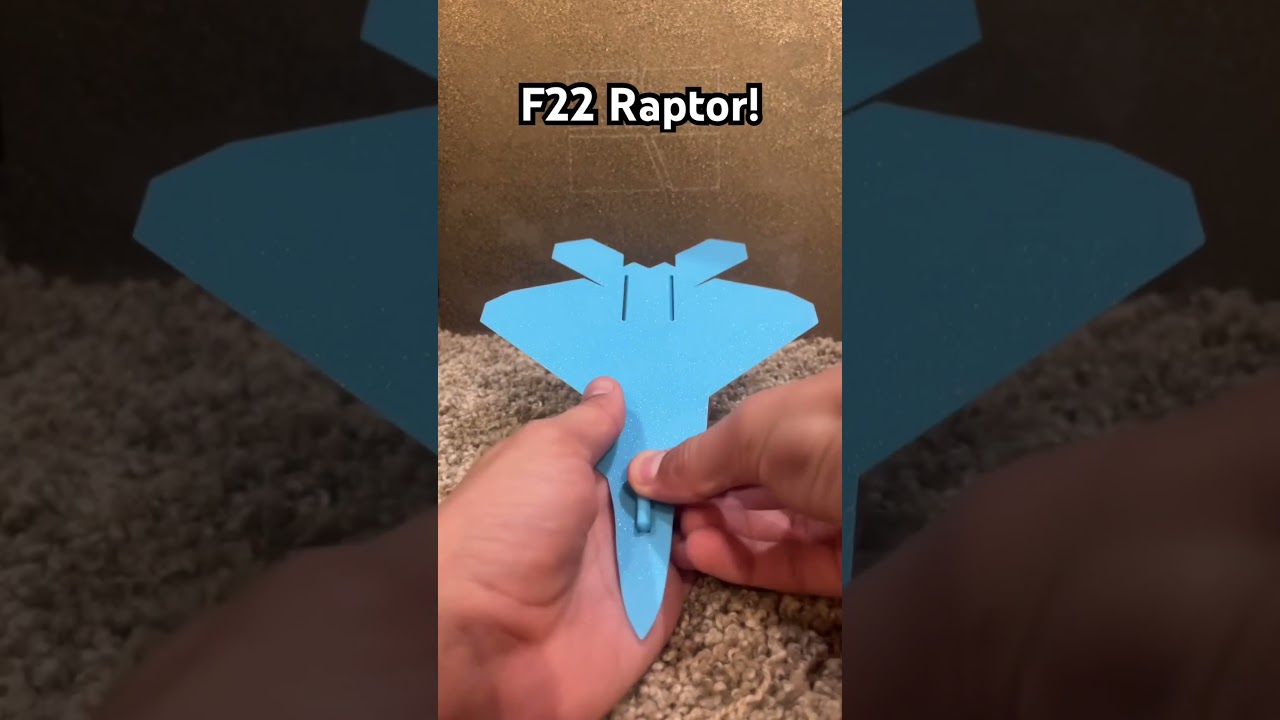 3D Printed F-22 Raptor Model
