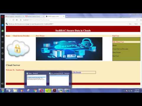 SecRBAC: Secure data in the Clouds ||best ieee 2017 java projects list.
