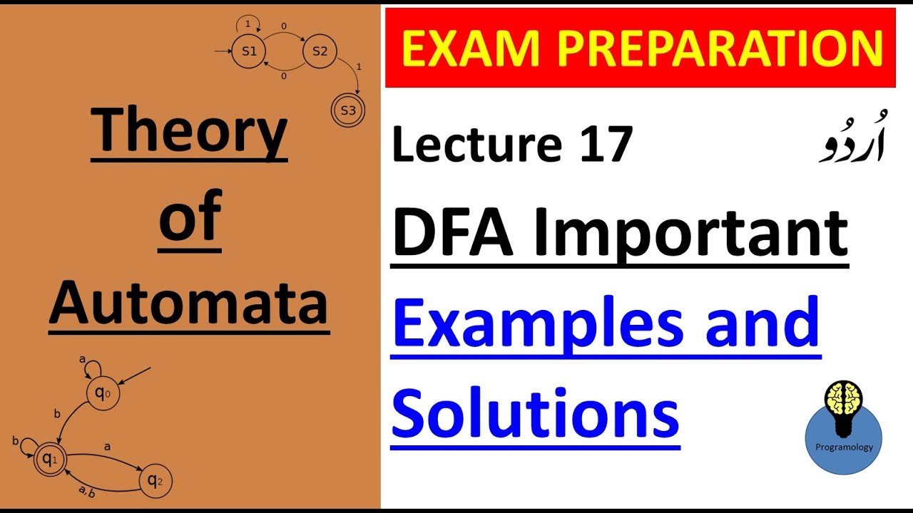 Lecture 17: Clear & Easy DFA Examples with Solutions in Hindi – Perfect for Exam Prep 📘