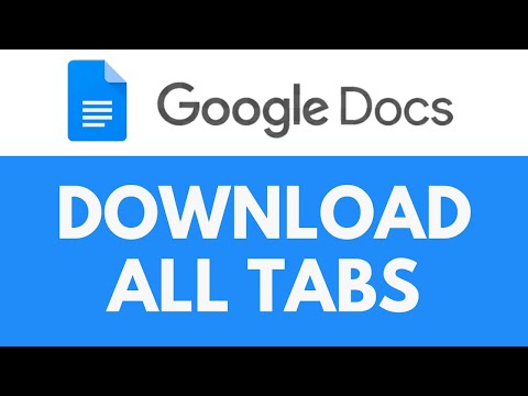 How To Download All Tabs in Google Docs | Download Entire Google Docs Files | Google Docs Tutorial
