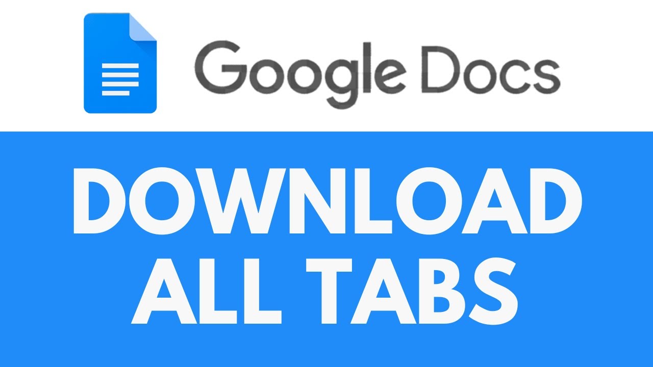 Easily Download All Google Docs Tabs & Files π | Step-by-Step Tutorial