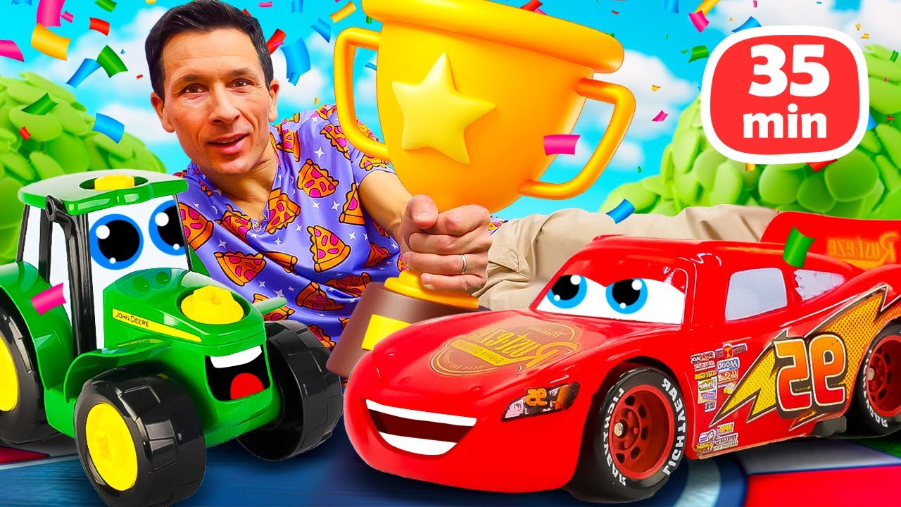 Fred et Johnny le Tracteur : L'équipe de Rêve pour des Aventures en Voitures 🚜✨