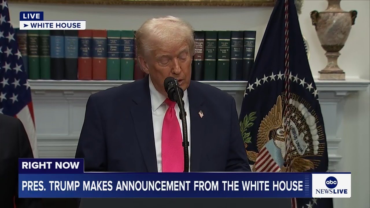 LIVE: Trump Announces from White House 🏛️