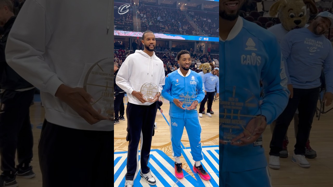 Cavs Stars Donovan Mitchell & Evan Mobley Celebrate Player of the Month Honors 🏆