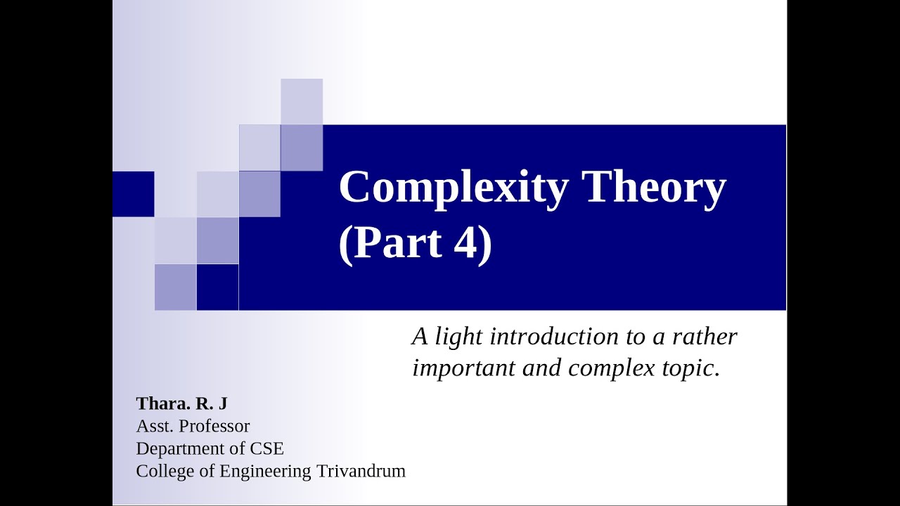 L13 (AAD): Mastering Complexity Theory β Part 4 π