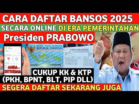 Daftar Bansos 2025 Online Lewat HP 📱