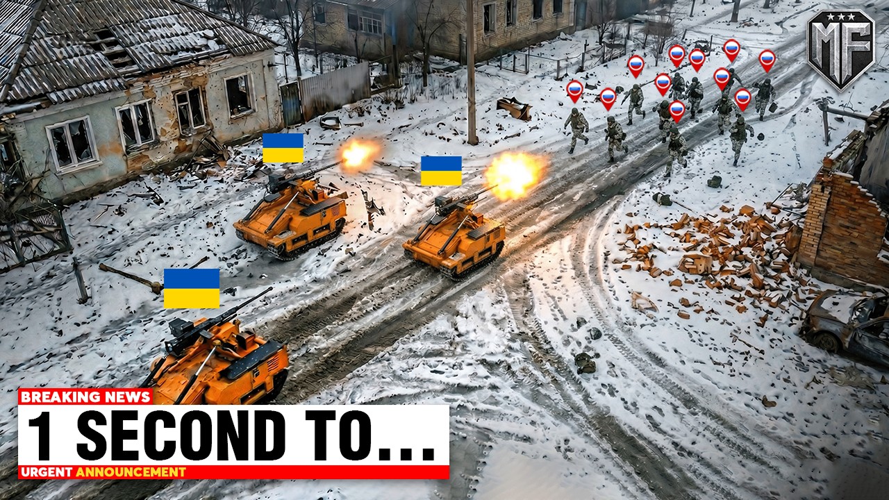 Russian Convoy Trapped by Ukrainian Robots 🚗🤖