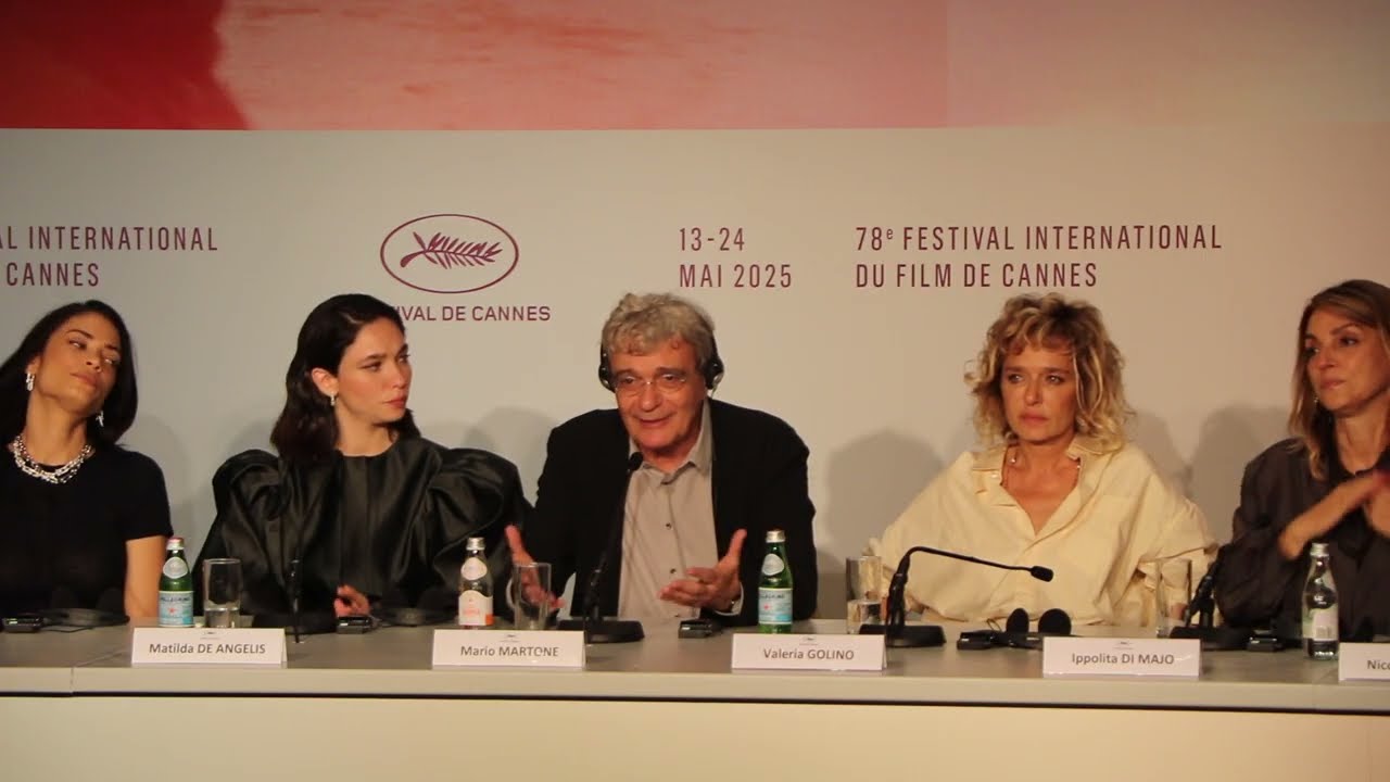 FUORI - Extrait Conférence Presse Cannes 2025 : MARIO MARTONE et VALERIA GOLINO