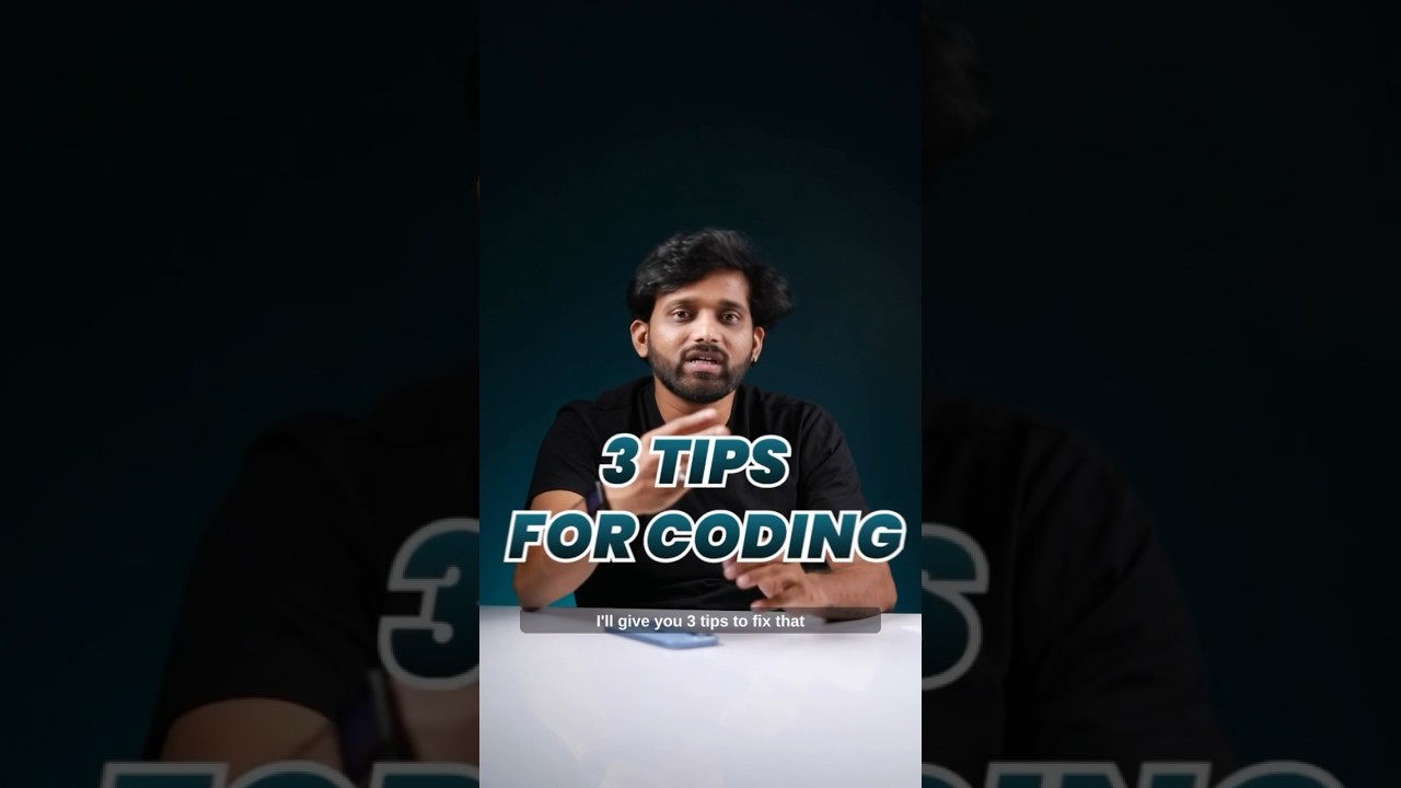 You are learning coding in the wrong way!🤯 Here are 3 pro tips to learn coding efficiently. 🔥