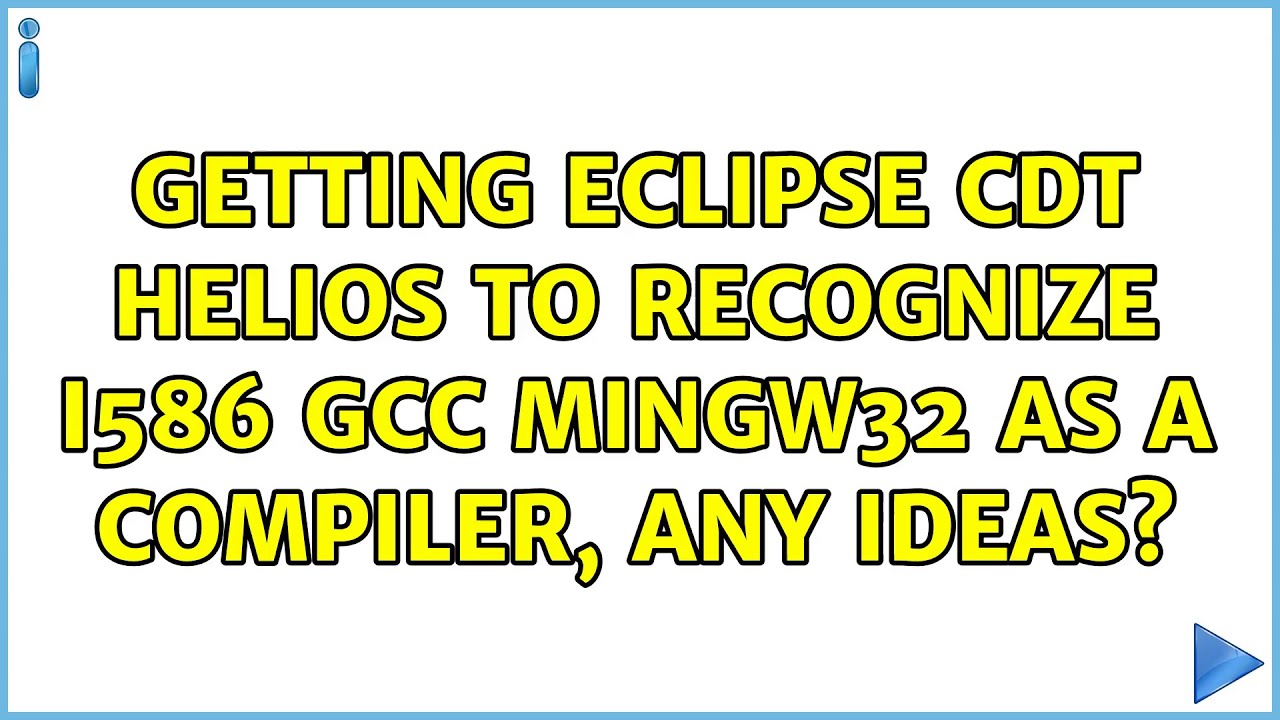 Getting Eclipse CDT Helios to recognize i586 gcc mingw32 as a compiler, any ideas?