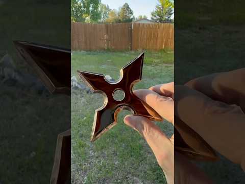 Casting a Bronze Ninja Star (Shuriken) out of Scrap #bronze #shuriken #metalcasting