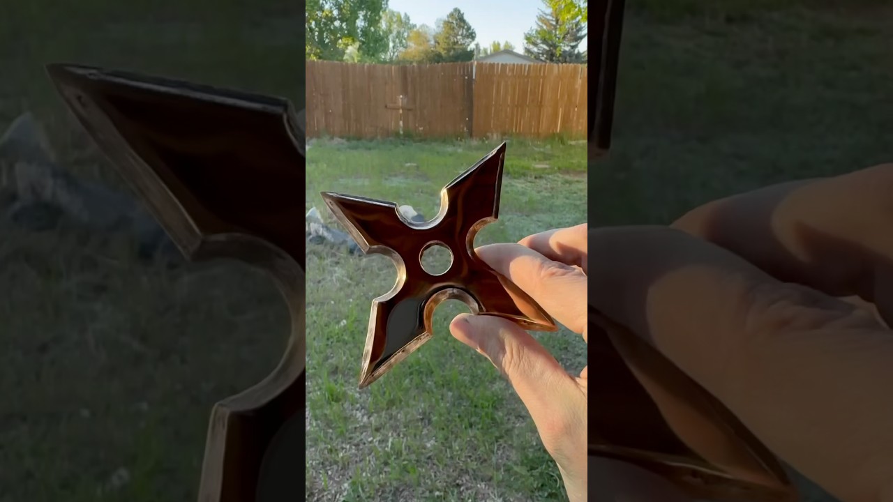 How to Cast a Sharp Bronze Ninja Shuriken from Scrap Metal 🔥
