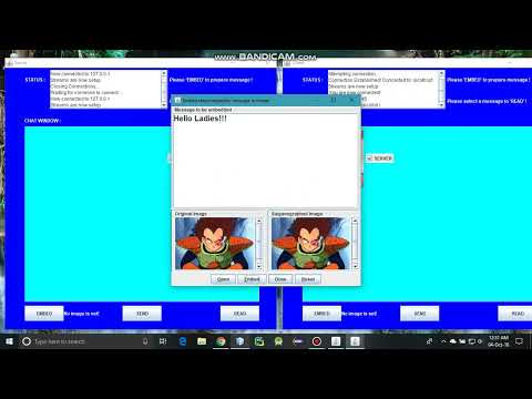 Client Server Image Steganography project using Java Swing | Desktop App