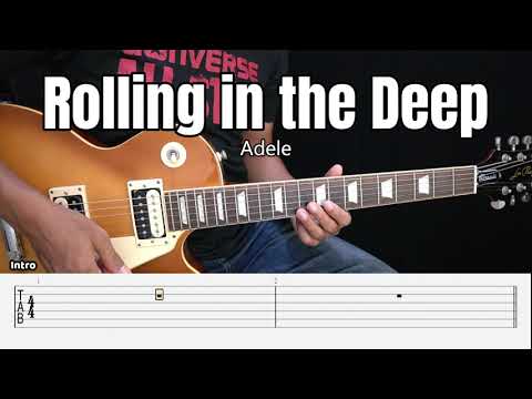 Rolling in the Deep - Adele - Guitar Instrumental Cover + Tab