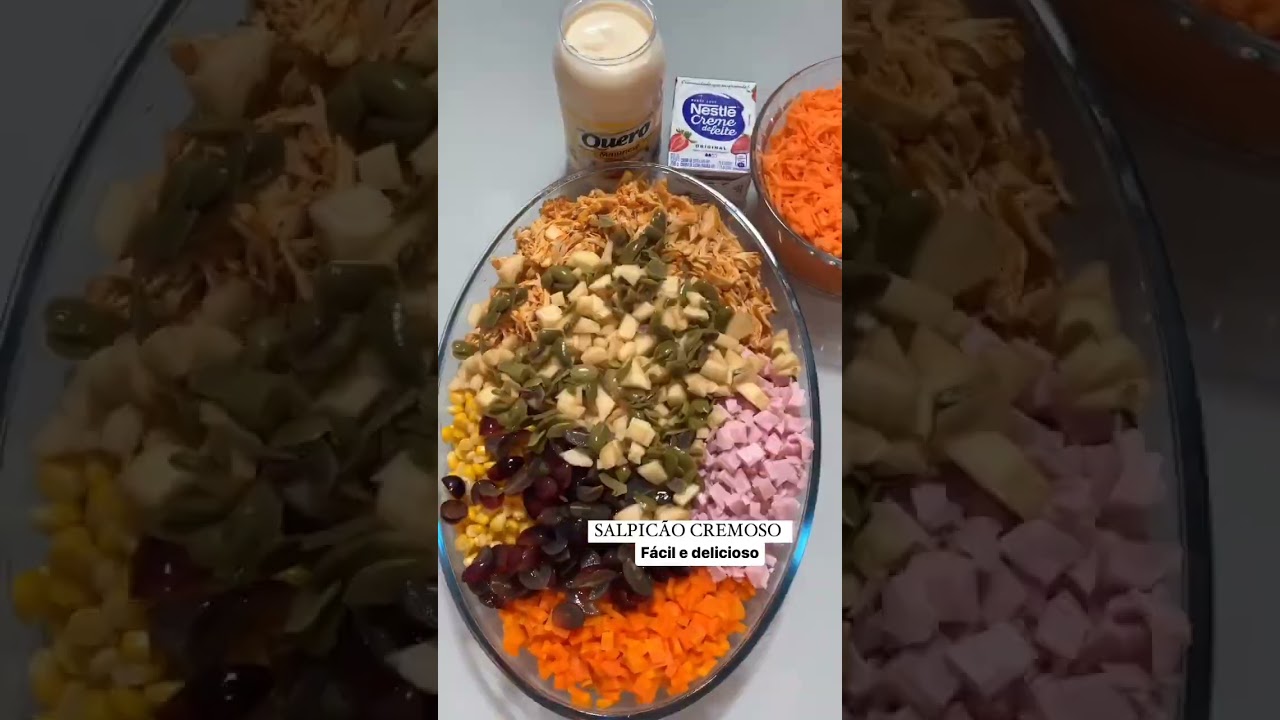 Salpicão Cremoso Fácil com Frango e Uvas 🥗