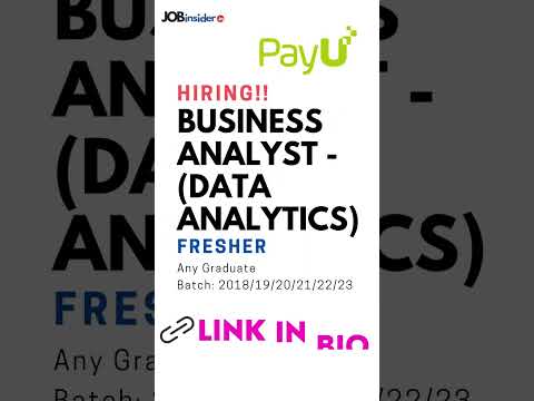[Apply Now] PayU Hiring freshers for Business Analyst- Data Analyst Role