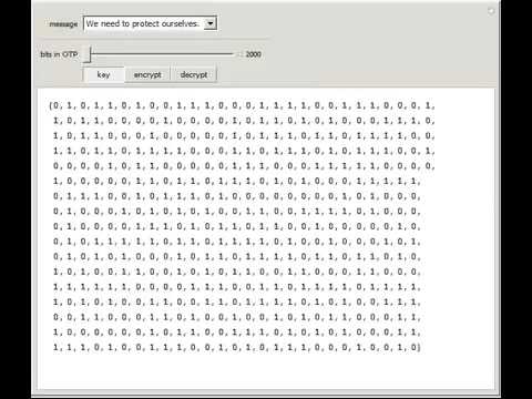 Vernam Cipher (One Time Pad)