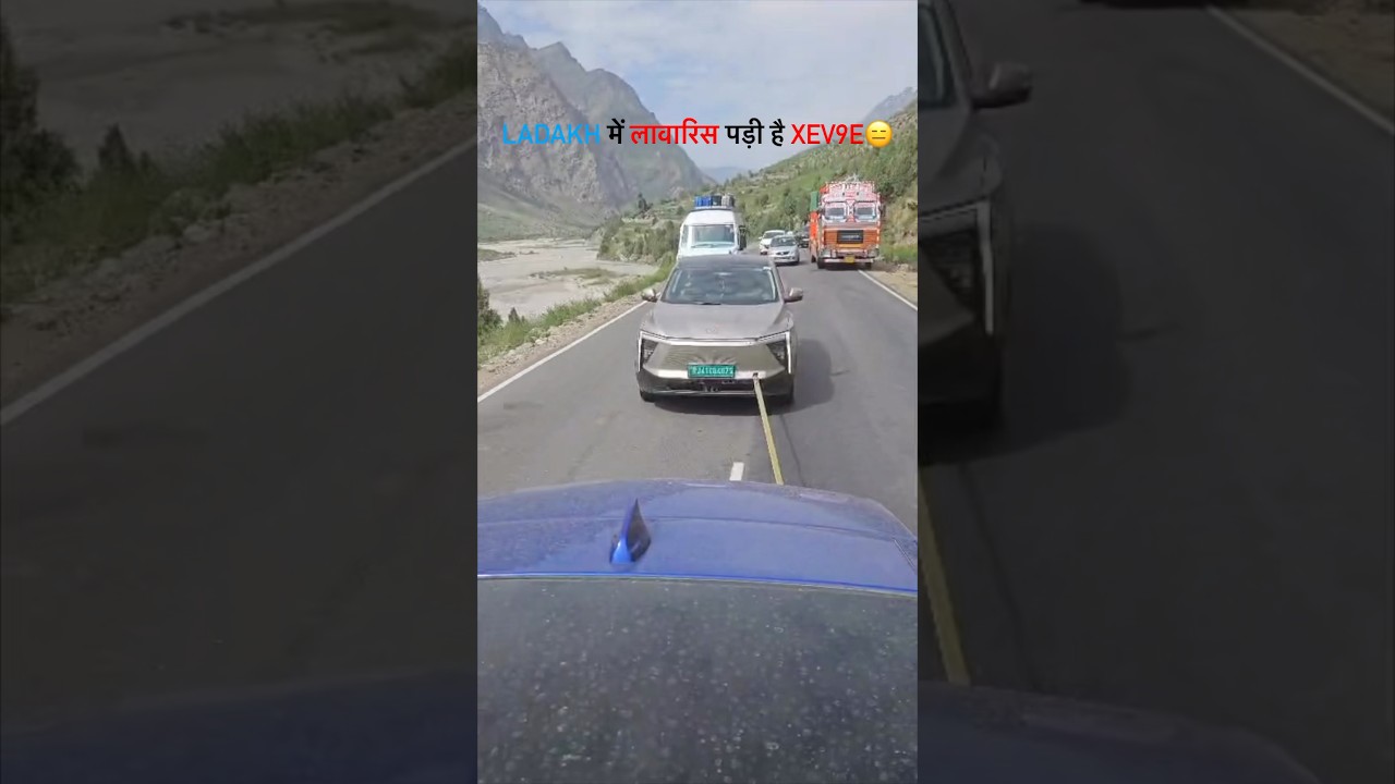 Ladakh में लावारिस पड़ी है New Mahindra XEV9E 🪫⚡️🙁 #arunpanwar #xev9e #mahindra #suv #cars #ev