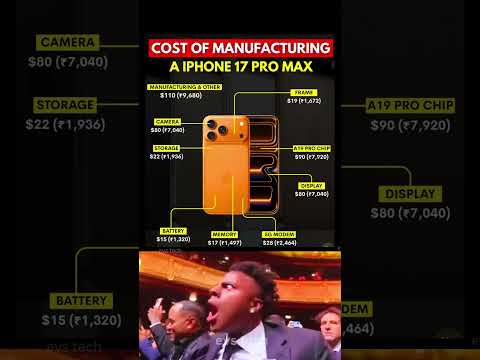 iPhone 17 Pro Max Manufacturing Cost Breakdown by Part 💰📱