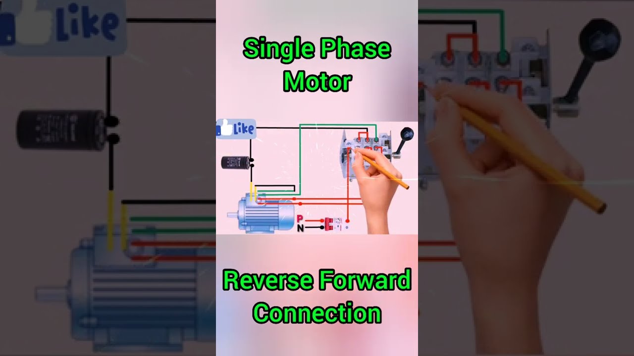 Single Phase Motor: Reverse & Forward Wiring 🔧