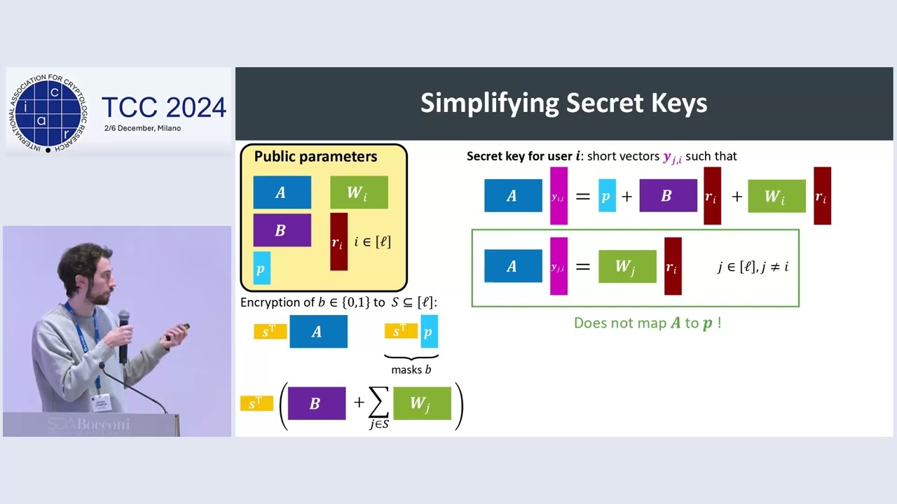 Final Session on Encryption at TCC 2024 🔐