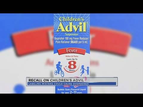 Pfizer recalls children's Advil