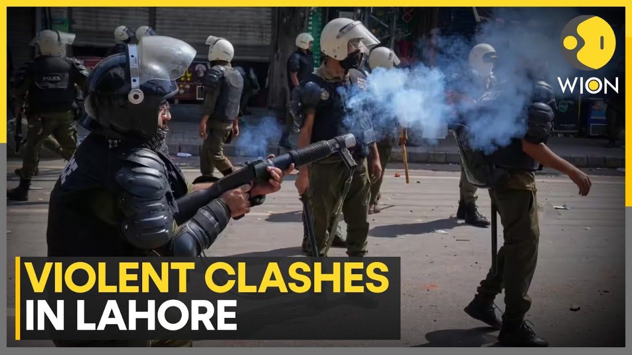 Clashes in Lahore Before Pro-Palestine March 🇵🇰