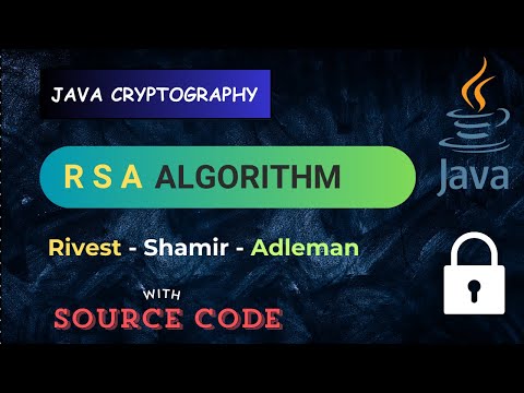 RSA encryption and decryption algorithm in java