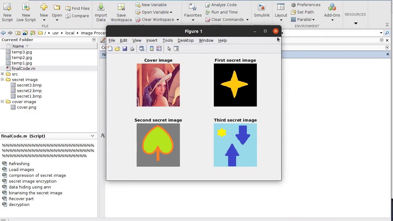 Secure Reversible 3D Image Steganography with Lossless Recovery in MATLAB π