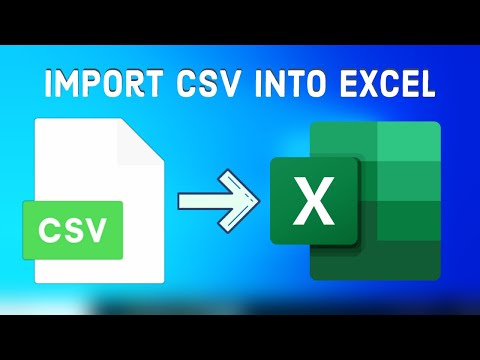How to Import CSV File Into Excel